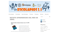 Desktop Screenshot of escolapios21.org